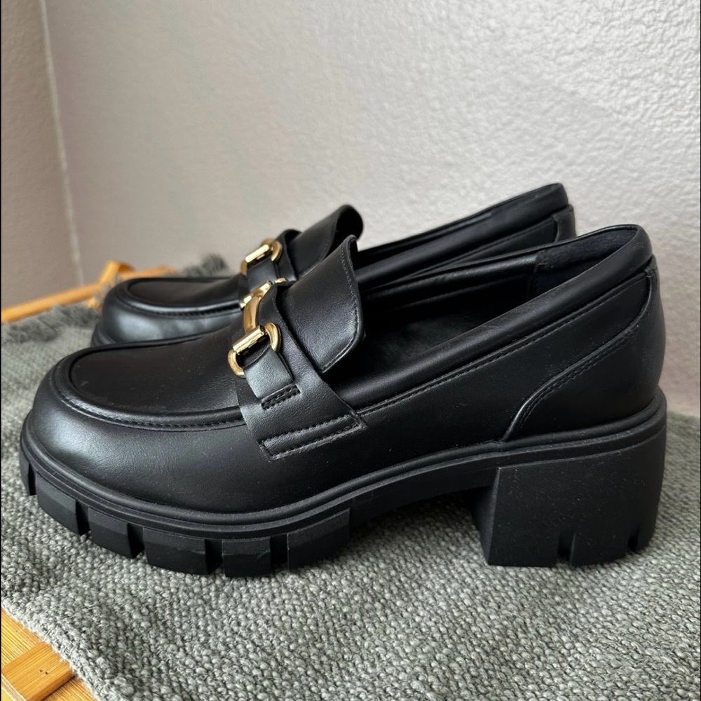 New! Dream Paris Y2K Chunky Slide on Loafer Platform size 8